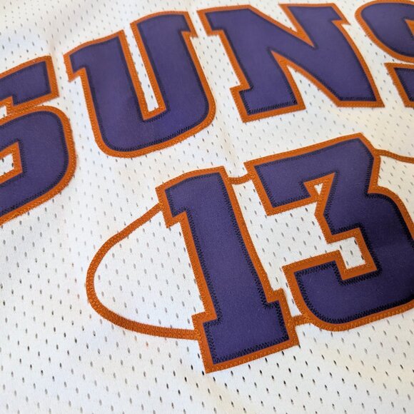 Vintage Y2K REEBOK Authentic NBA Phoenix Suns Steve Nash #13 Basketball Jersey L - Picture 4 of 11